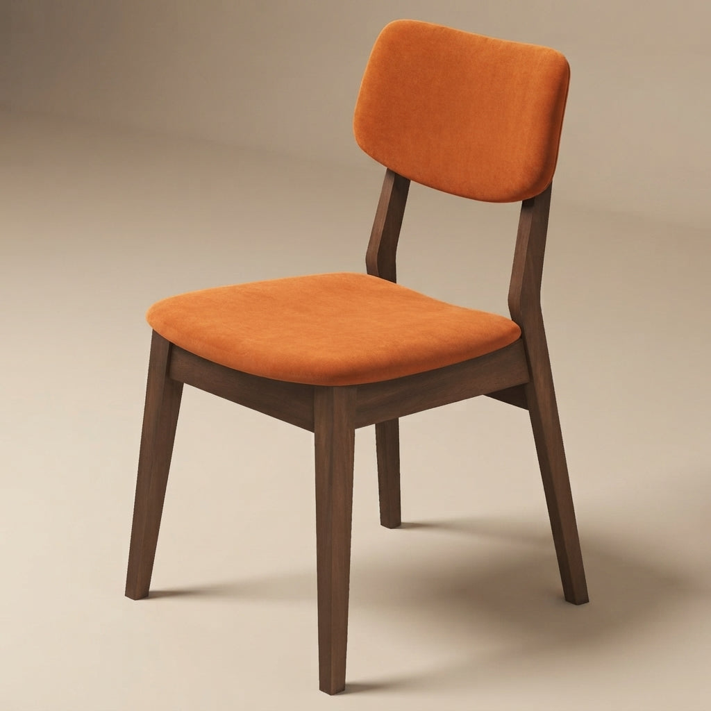 Abbott Burnt Orange Velvet Dining Chair - Set of 2