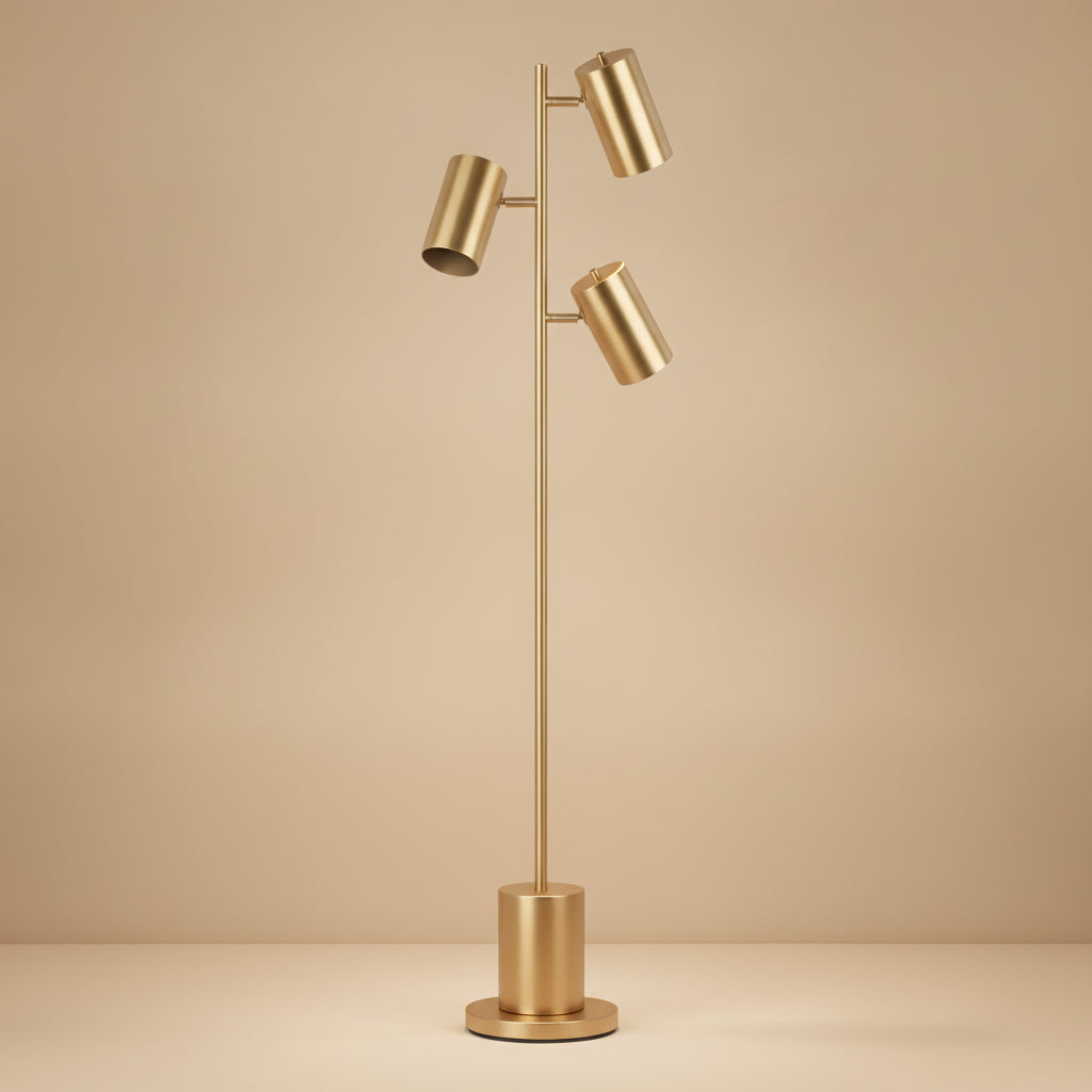 Harmony Brassed Gold Floor Lamp