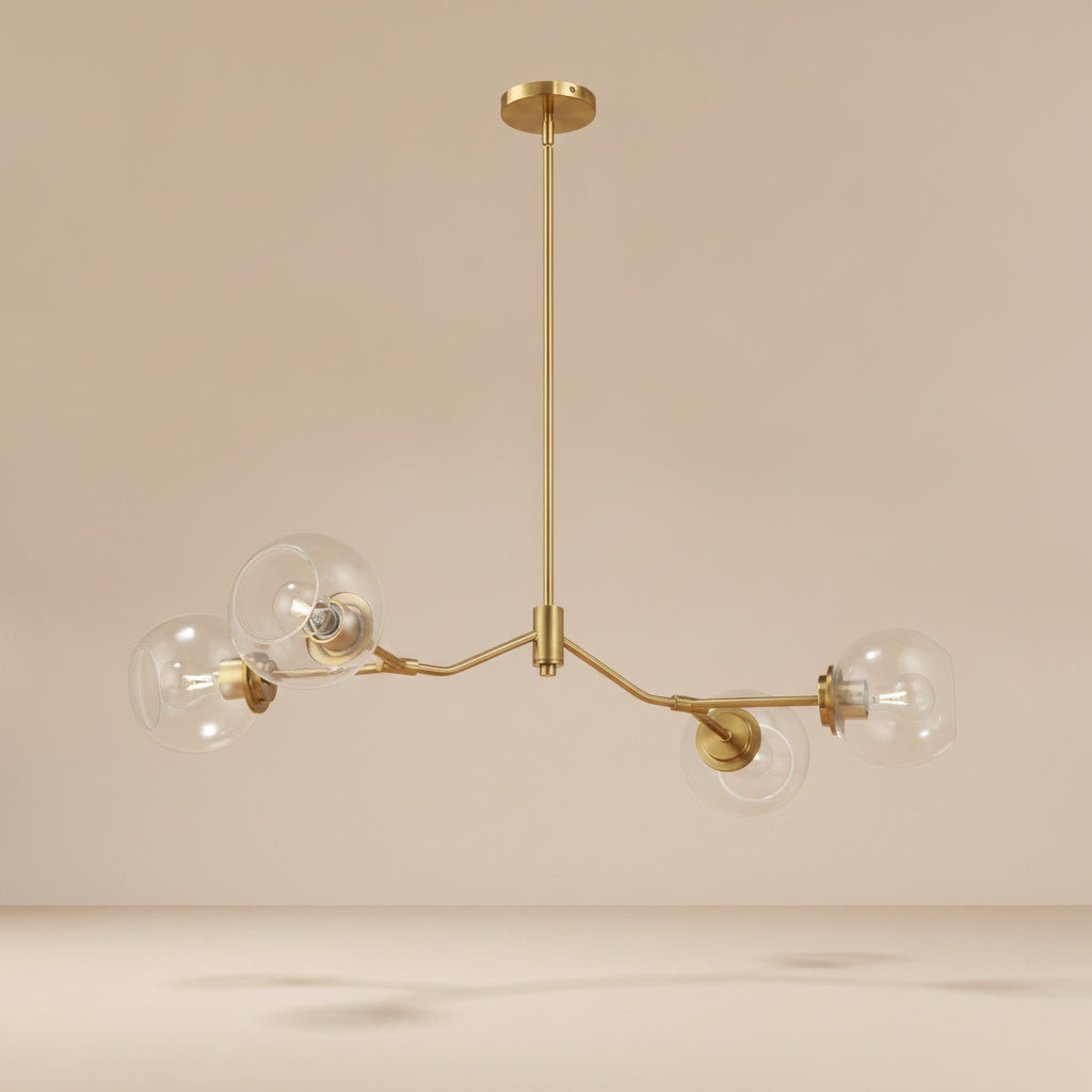 Jewel Four Lights Modern Farmhouse Chandelier