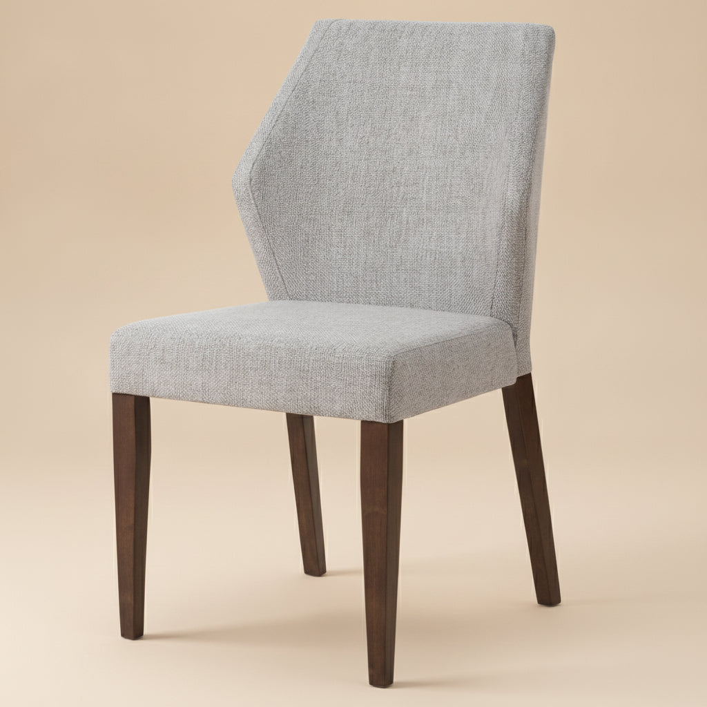 Lowe Light Grey Fabric Dining Chair Set Of 2
