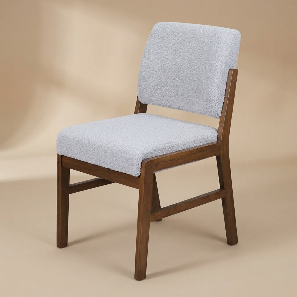 Bernard Light Grey Boucle Dining Chair - Set of 2