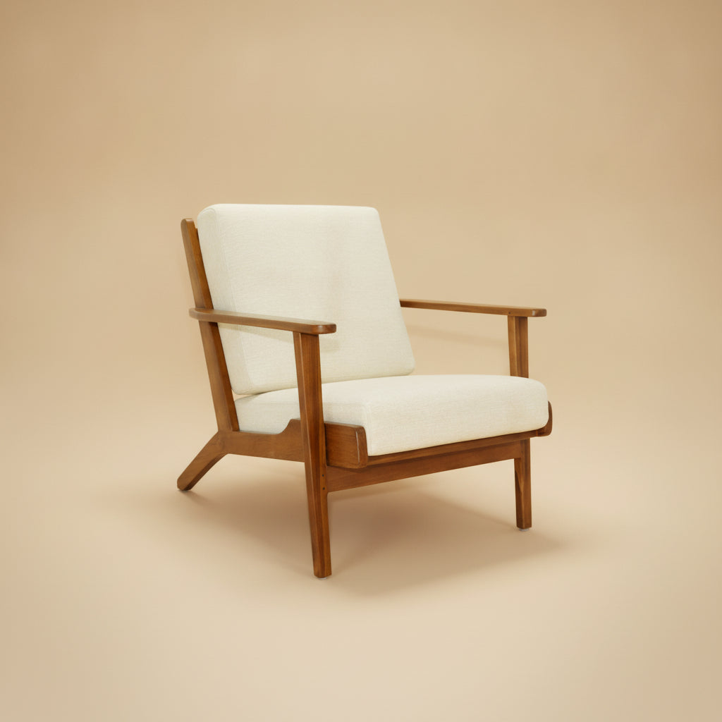 Kyle Lounge Chair - Cream
