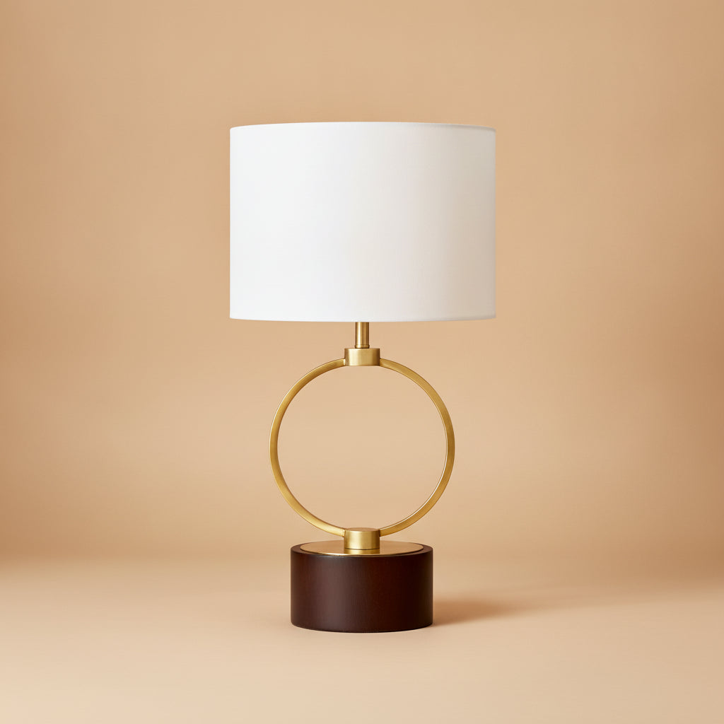 Vega Metal Circular Table Lamp
