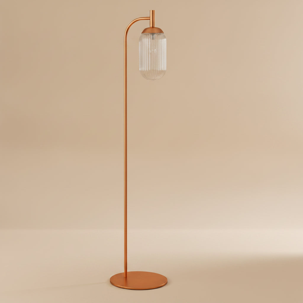 Blaze Floor Lamp - Bronze + Clear