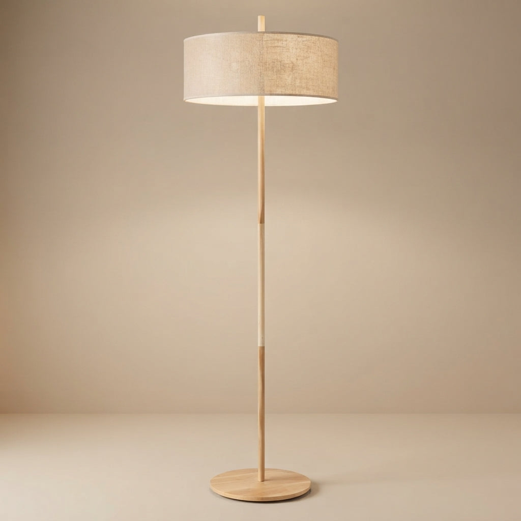 Shimmer Floor Lamp - Oak + Natural