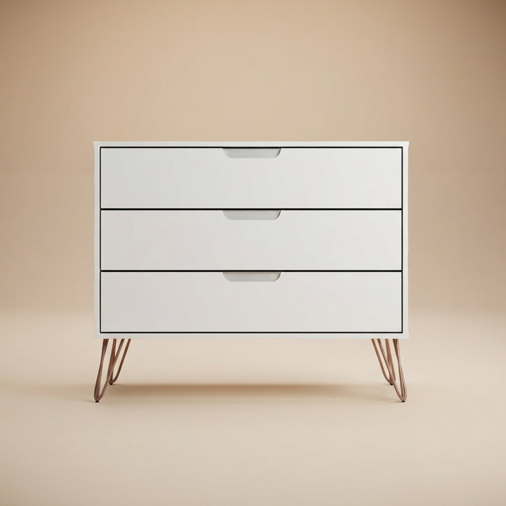 Rockefeller Modern White Dresser
