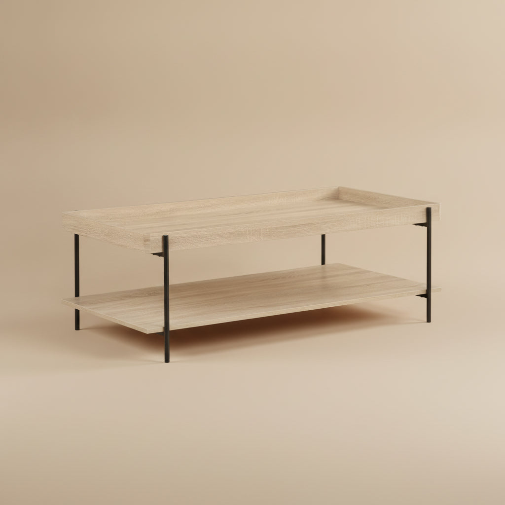 Fallon Rectangular Engineered Wood Coffee Table Light Brown