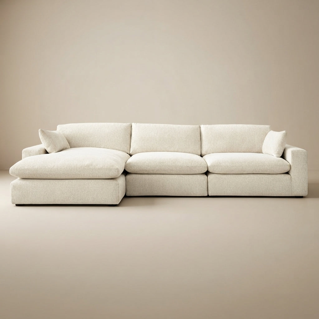 Elyza 3-Piece Fabric Sectional Sofa with Chaise