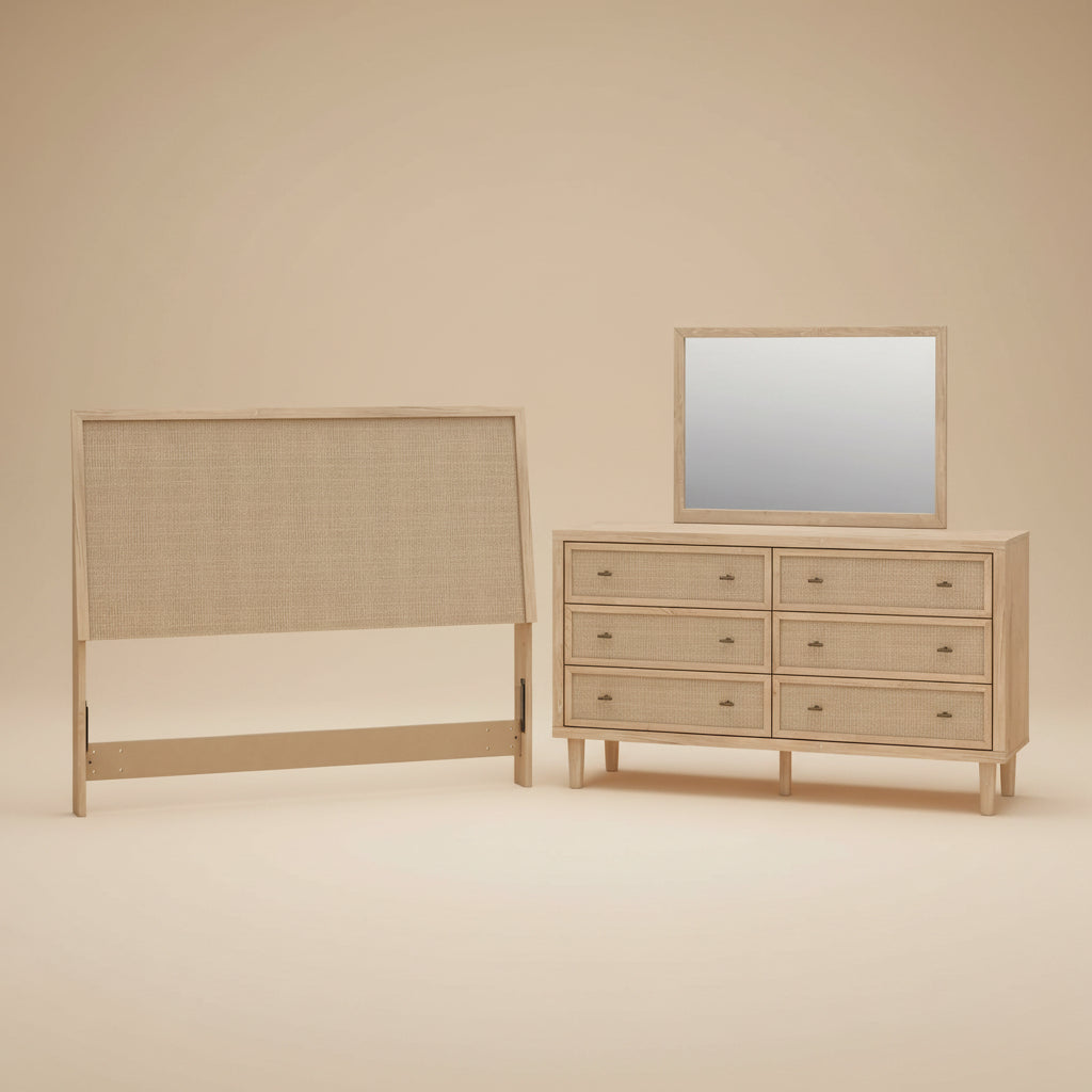 Cielden Queen Panel Headboard, Dresser and Mirror