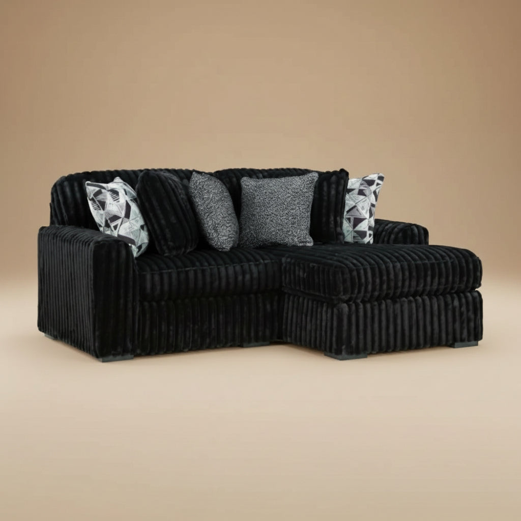 Midnight-Madness 2-Piece Sectional with Right Chaise