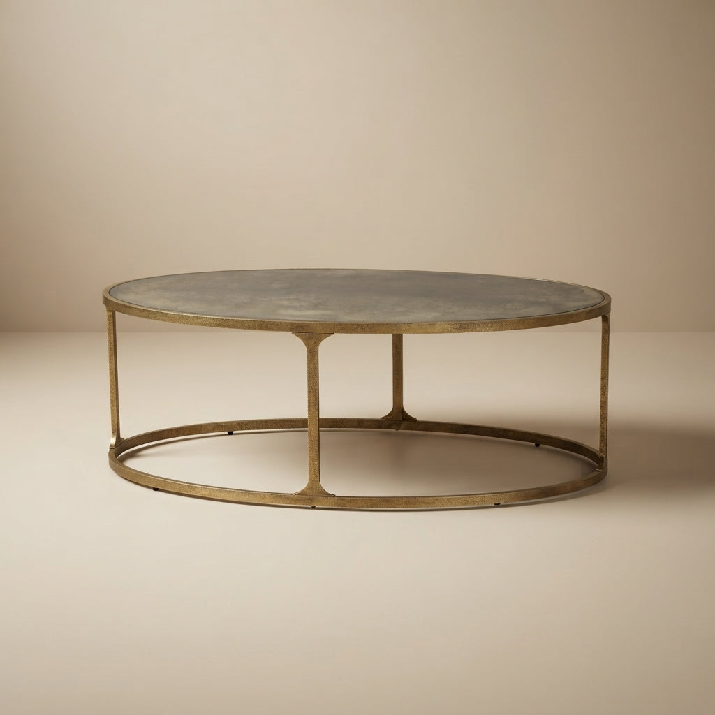 Korajane Oval Cocktail Table - Gold