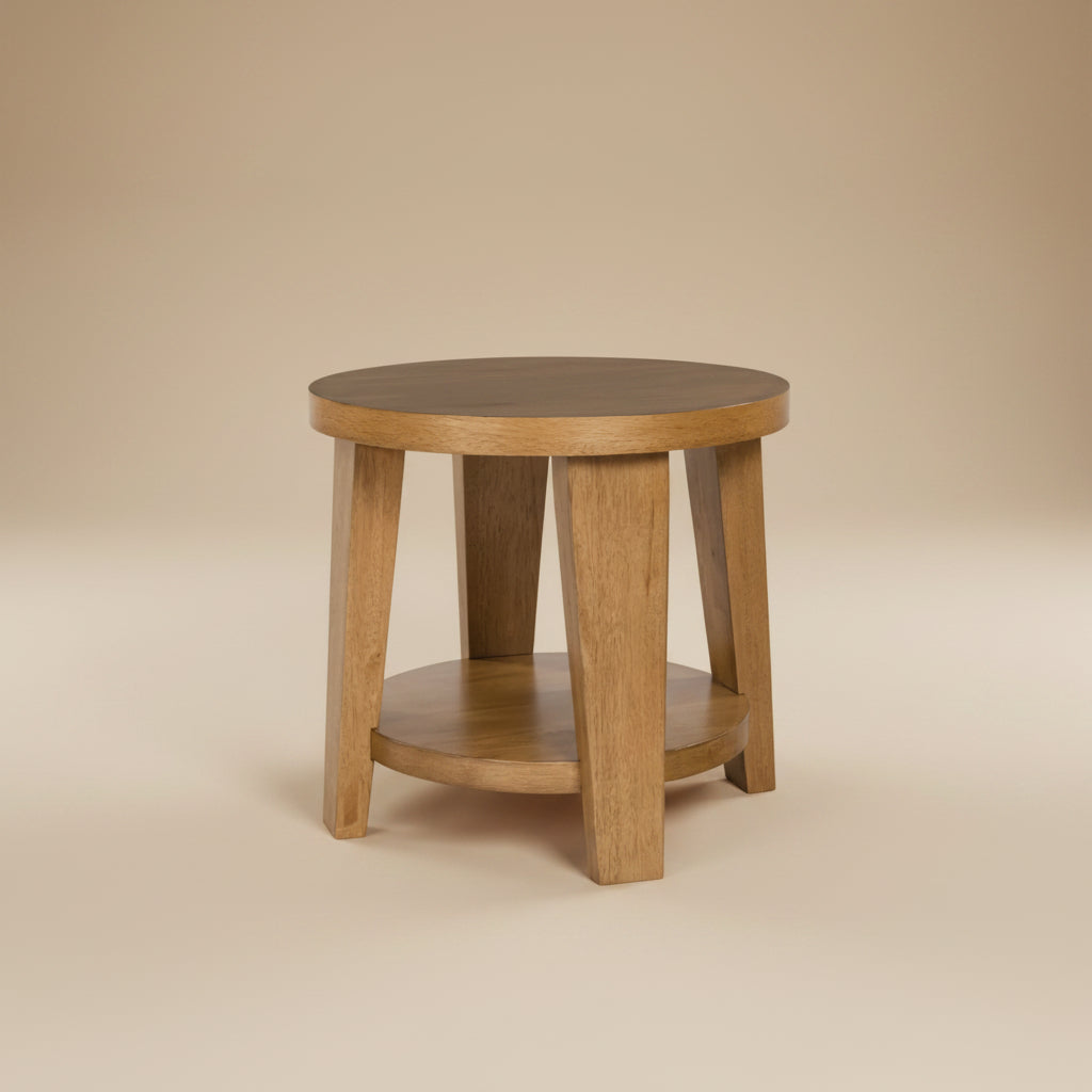 Kristiland Round End Table - Natural