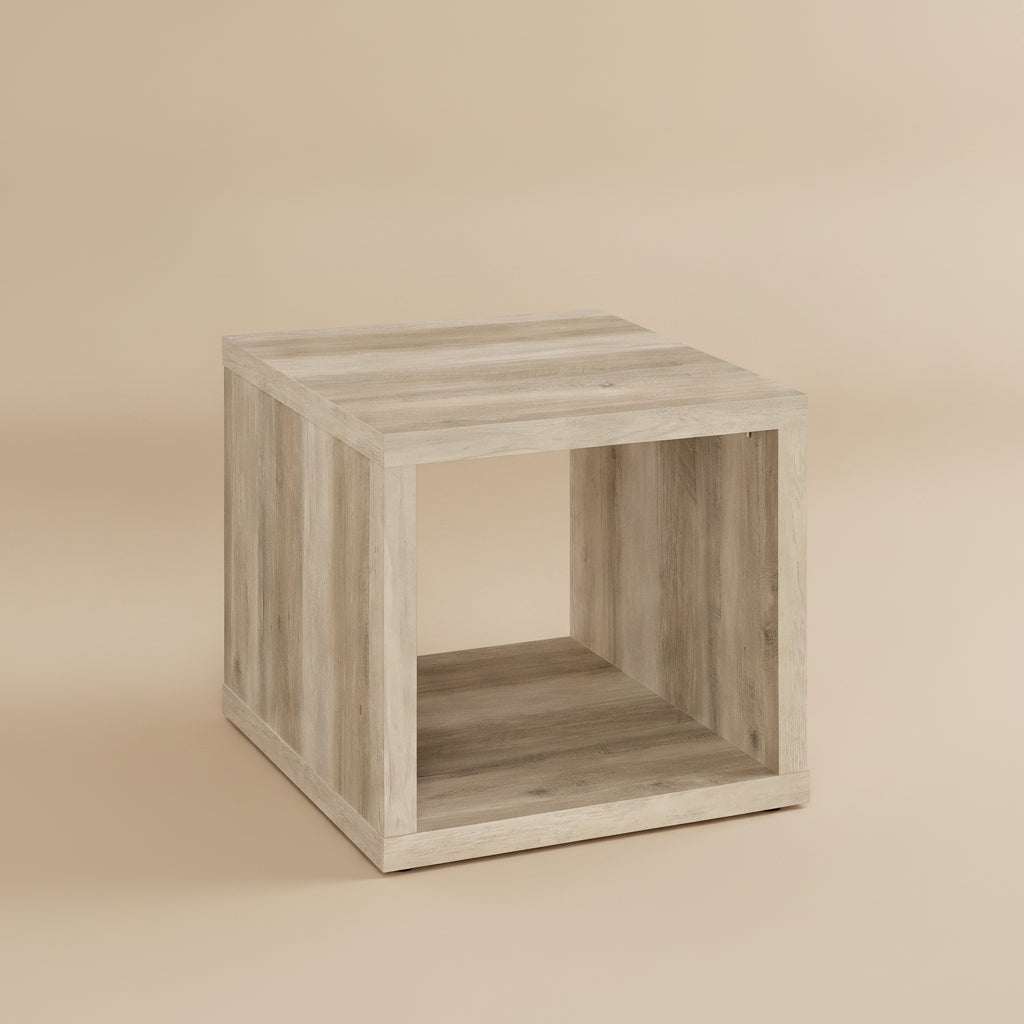 Frisco Square Engineered Pine Wood Side End Table