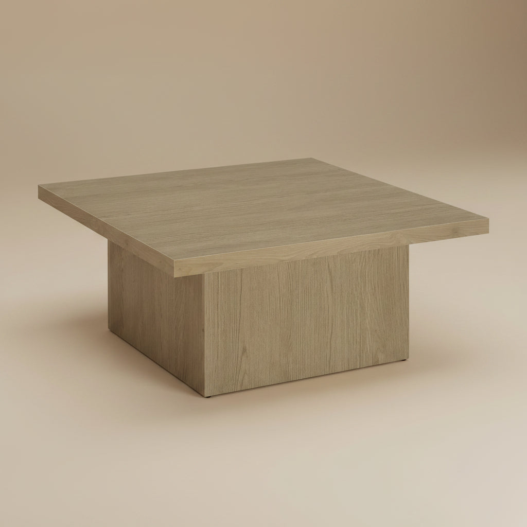 Devar Square Engineered Wood Cocktail Latte Coffee Table