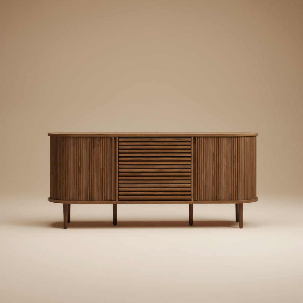 Harlan 67" Fluted Oval Sideboard Cabinet by Modway