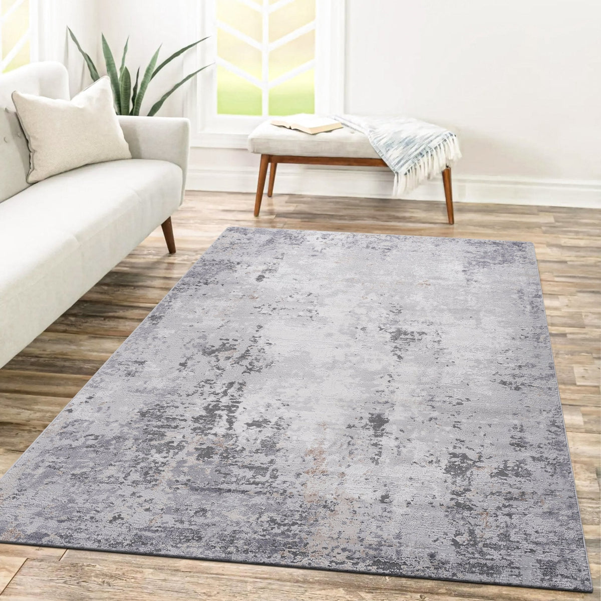 Marfi Ivory-Sand Rug Size 6'7'' x 9'