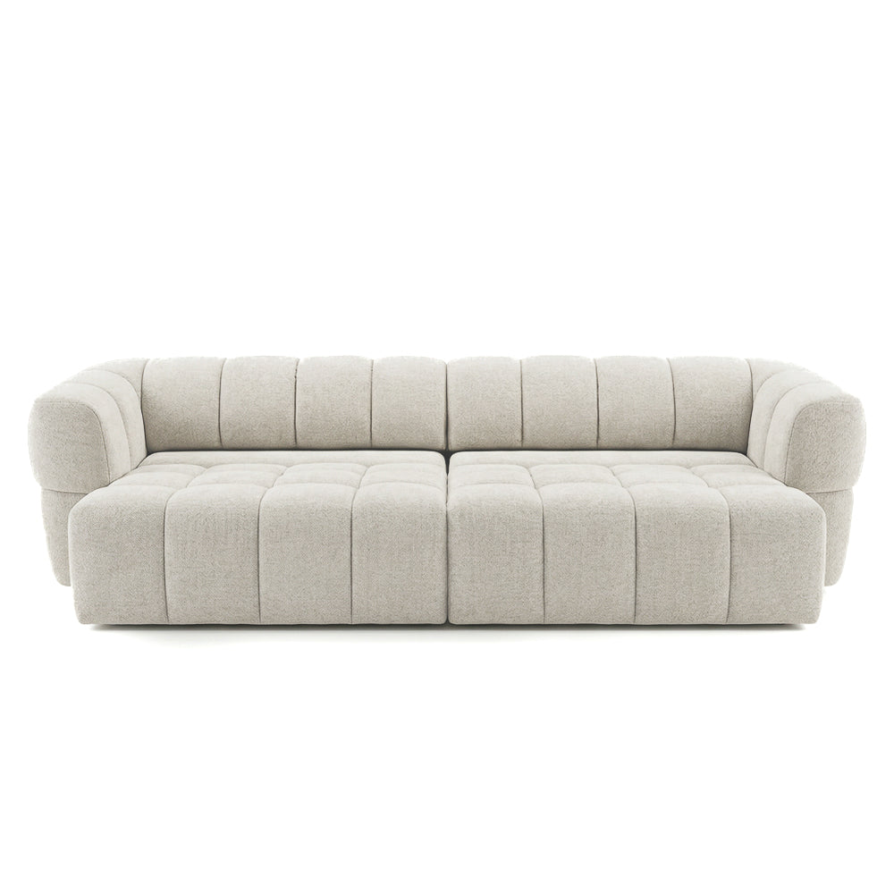Revel Light Brown Chenille PWR Slider Sofa