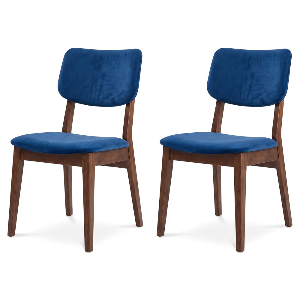 Abbott Blue Velvet Dining Chair - Set of 2