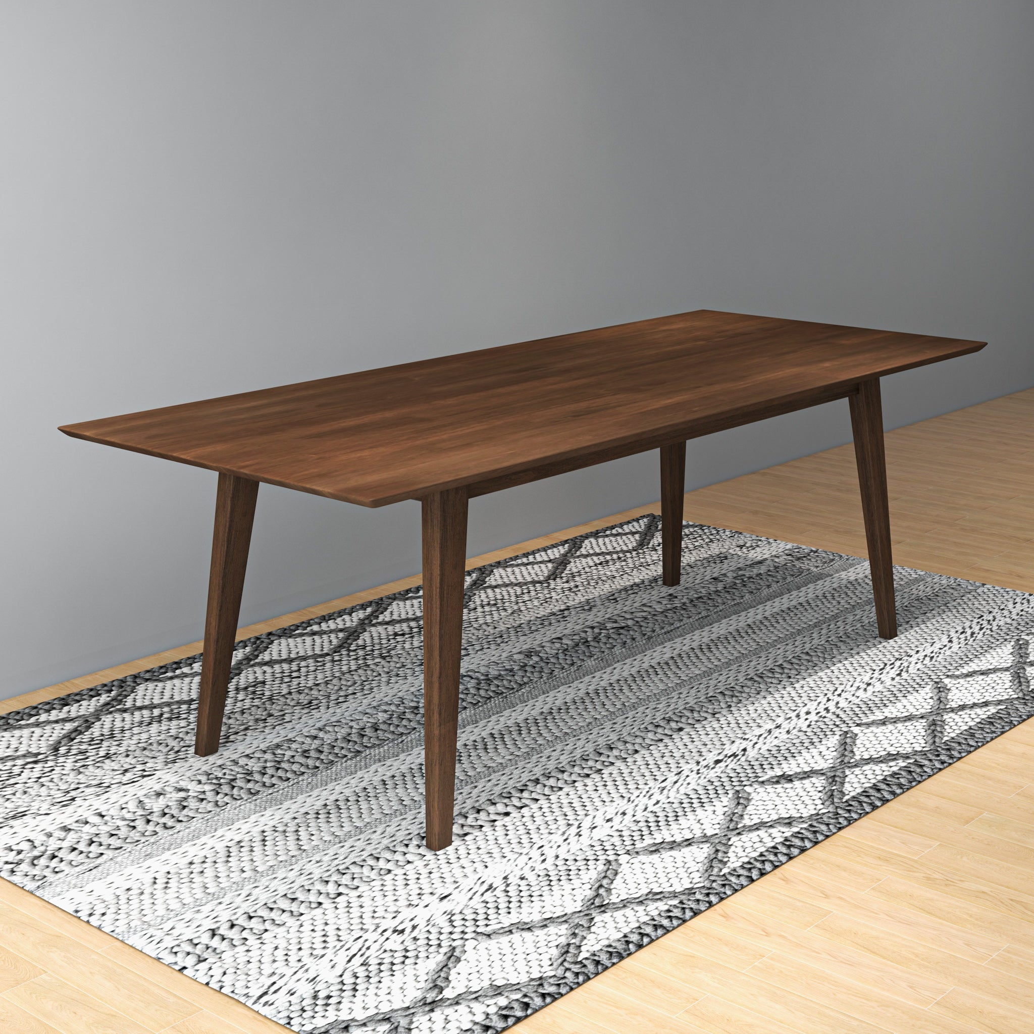 Adira Solid Wood Walnut XL Dining Table
