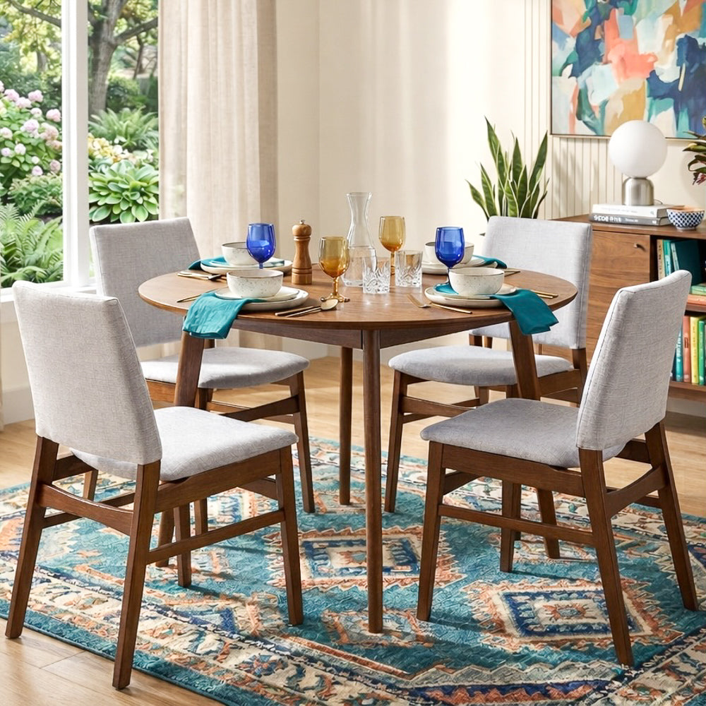 Alpha Light Grey Dining Chair - Set of 2
