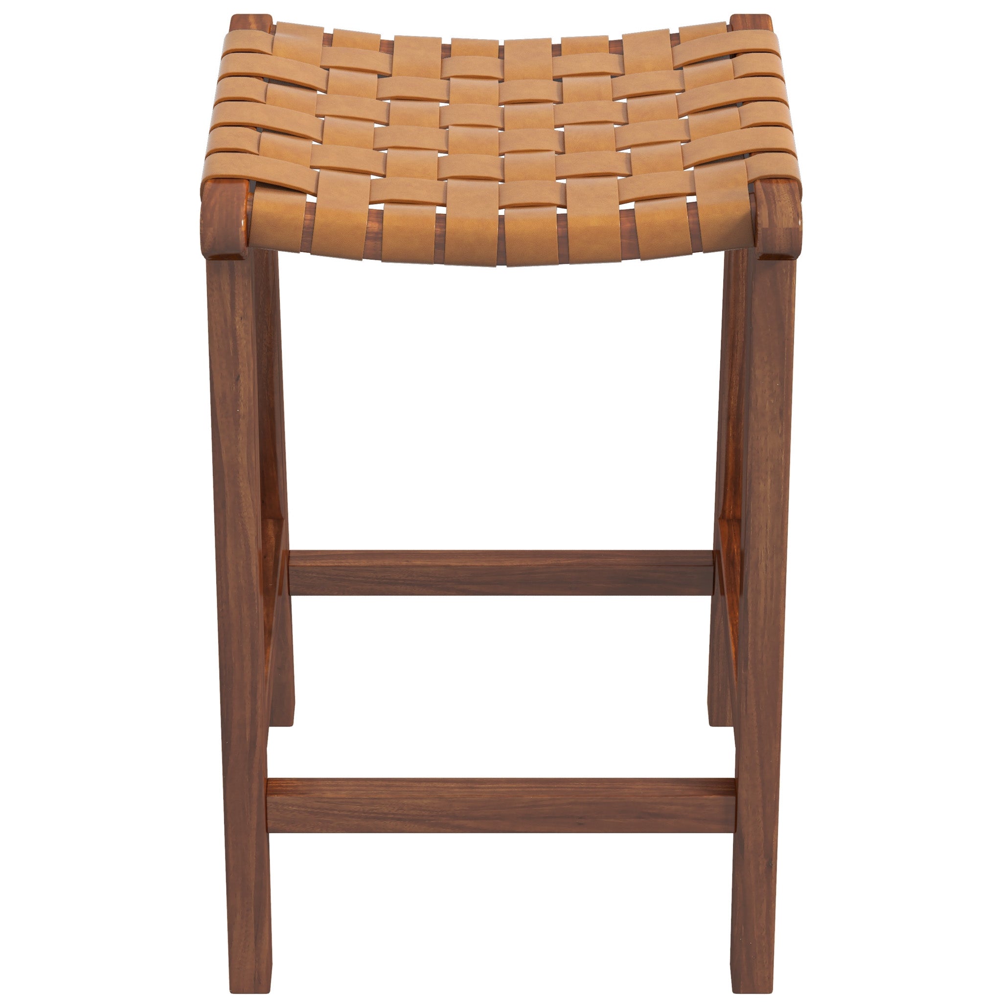 Andaman Tan Leather Bar Stool
