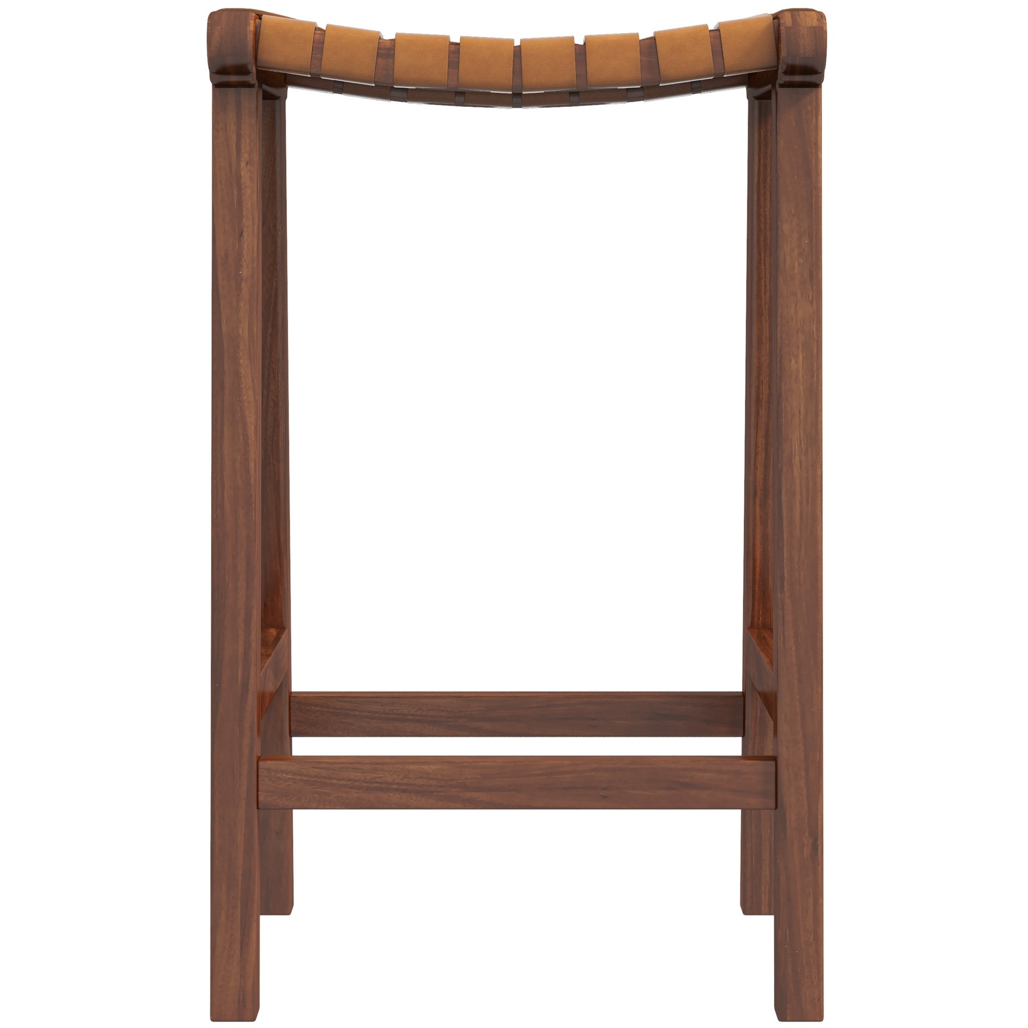 Andaman Tan Leather Bar Stool