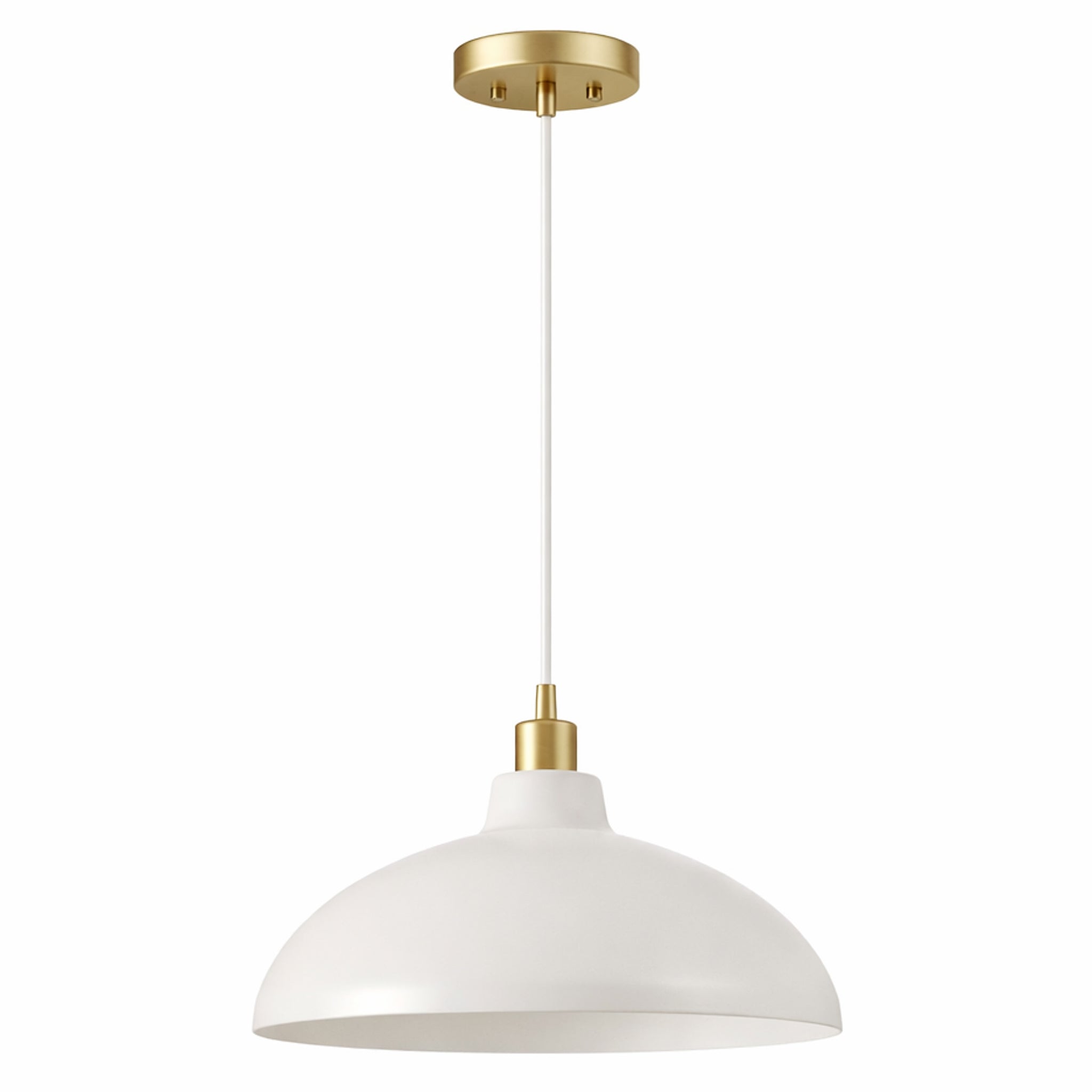 Astral Single Light White Pendant Lamp for Kitchen Island
