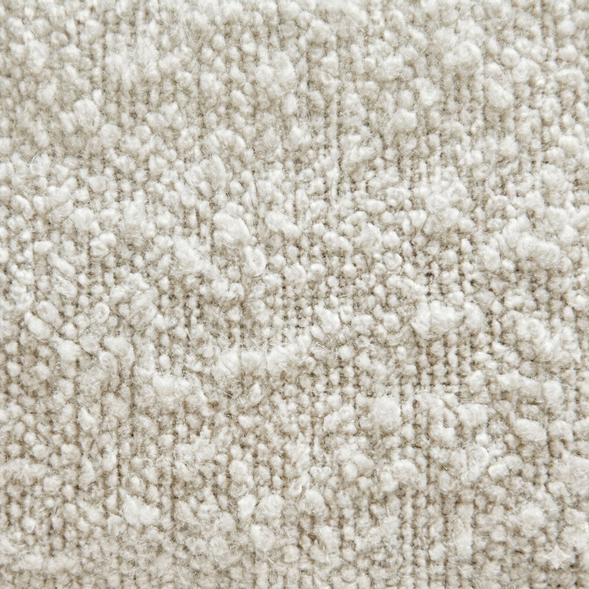 Axis White Boucle Lounge Chair