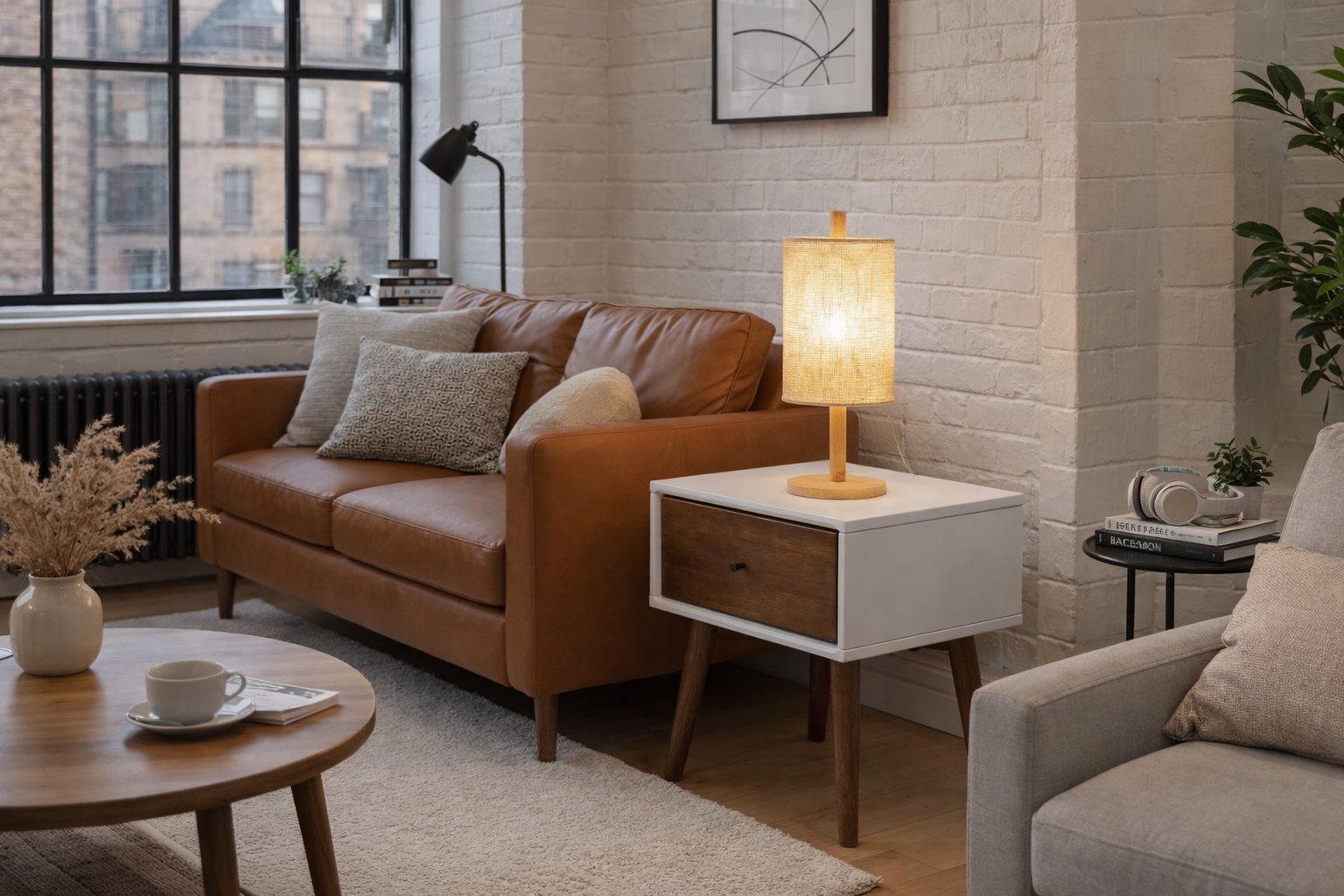 Beam Table Lamp - Oak - Natural