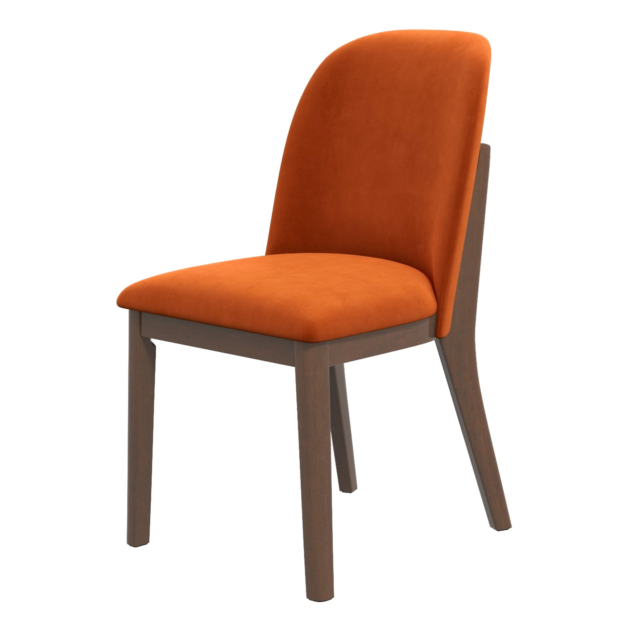 Belfast Burnt Orange Velvet Dining Chair - Set of 2