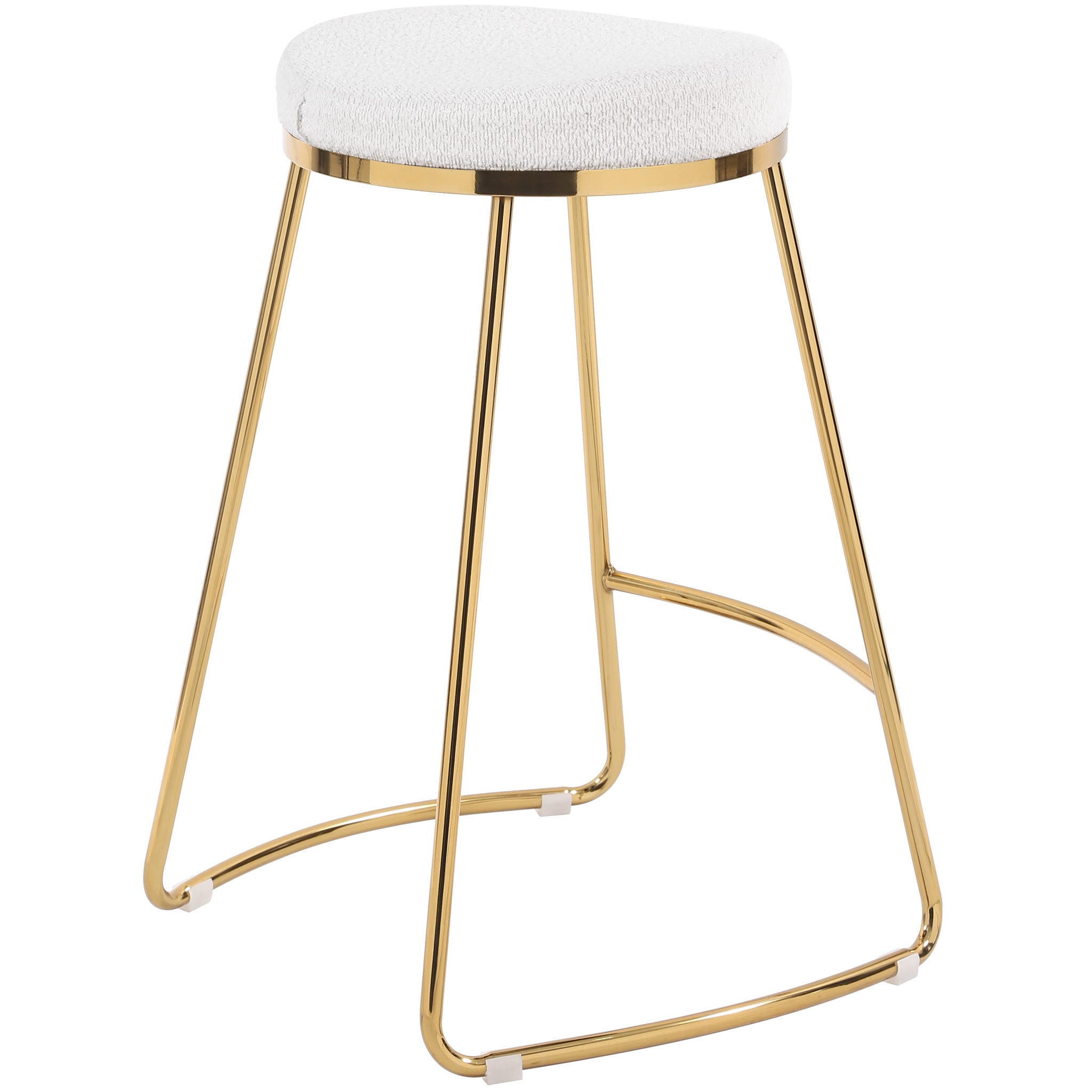 Bissel Beige Boucle Counter Stool