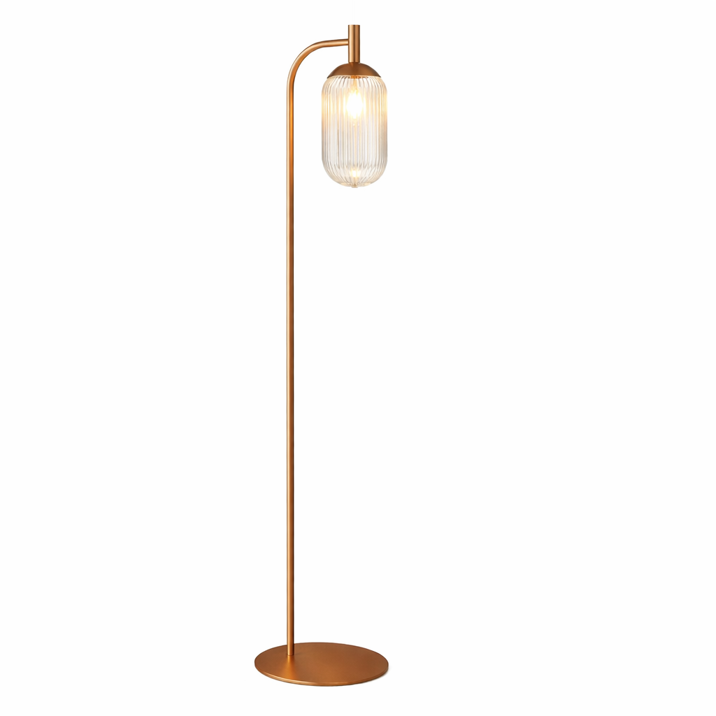 Blaze Floor Lamp - Bronze + Clear
