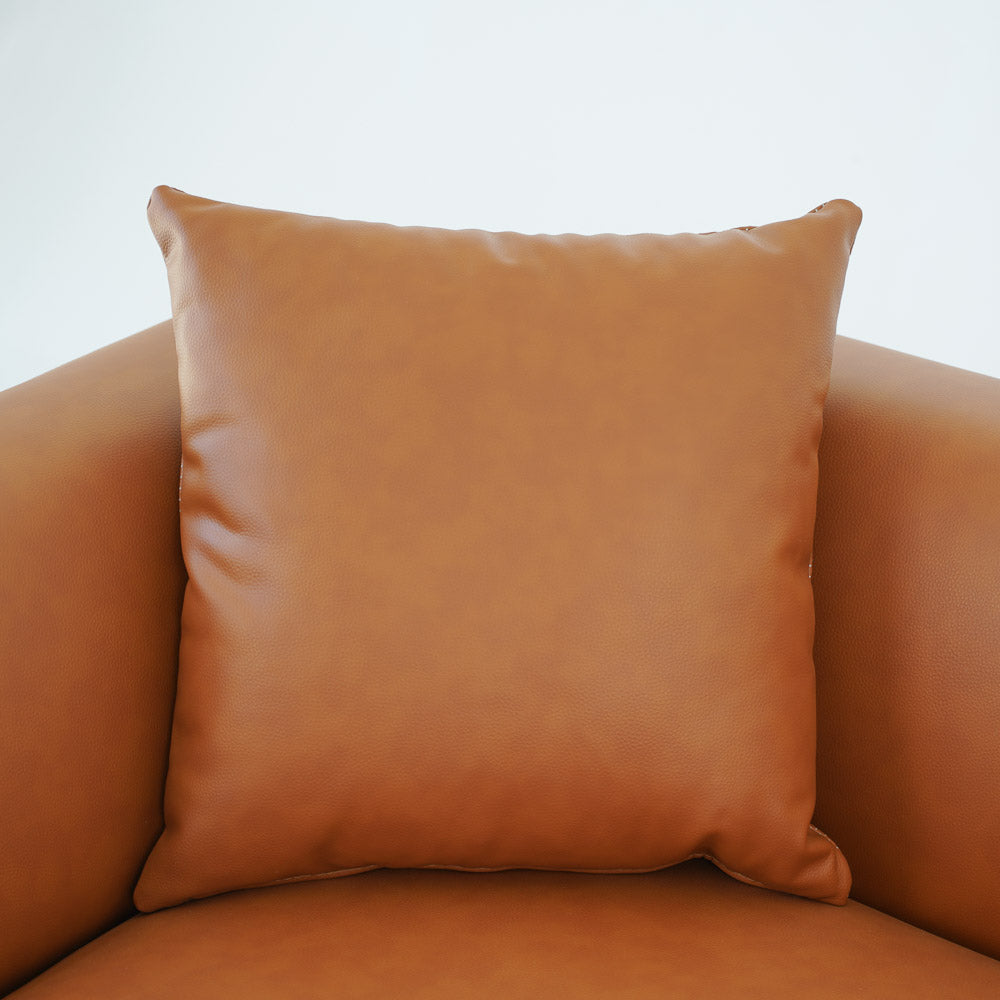 Bolton Sofa - Cognac Vegan Leather