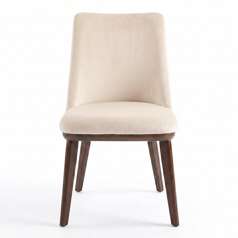 Cloud Beige Velvet Dining Chair - Set of 2