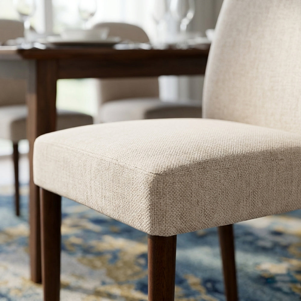 Coup Beige Fabric Dining Chair - Set of 2
