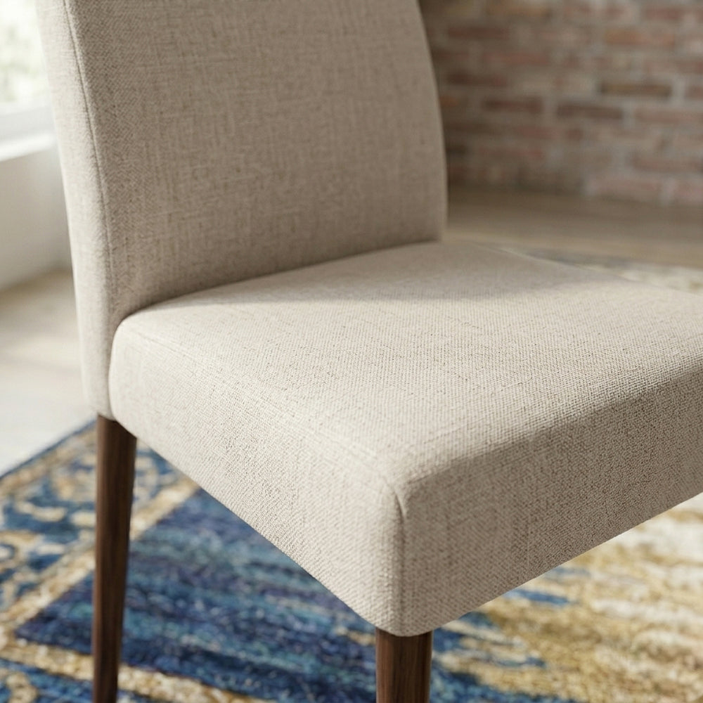 Coup Beige Fabric Dining Chair - Set of 2