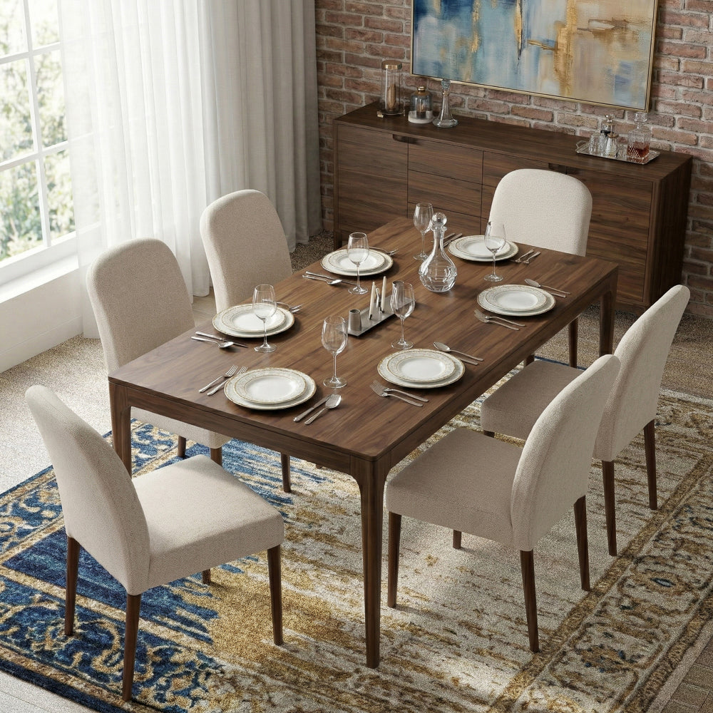 Coup Beige Fabric Dining Chair - Set of 2