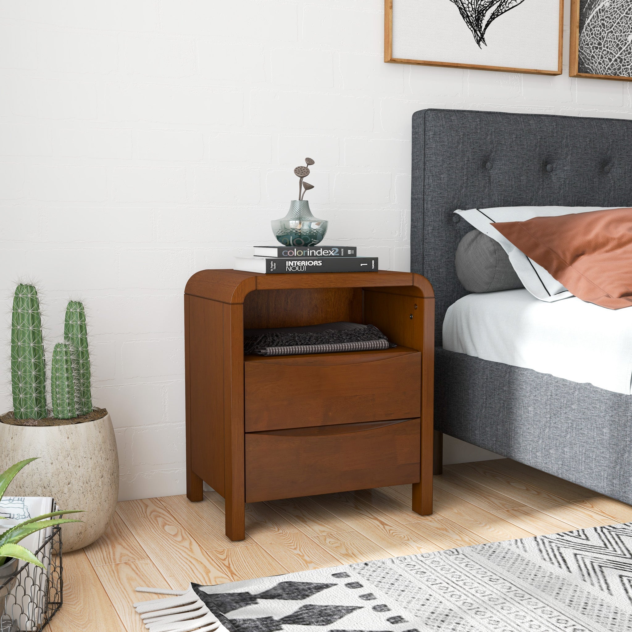 Danbury Nightstand with 2 Drawers