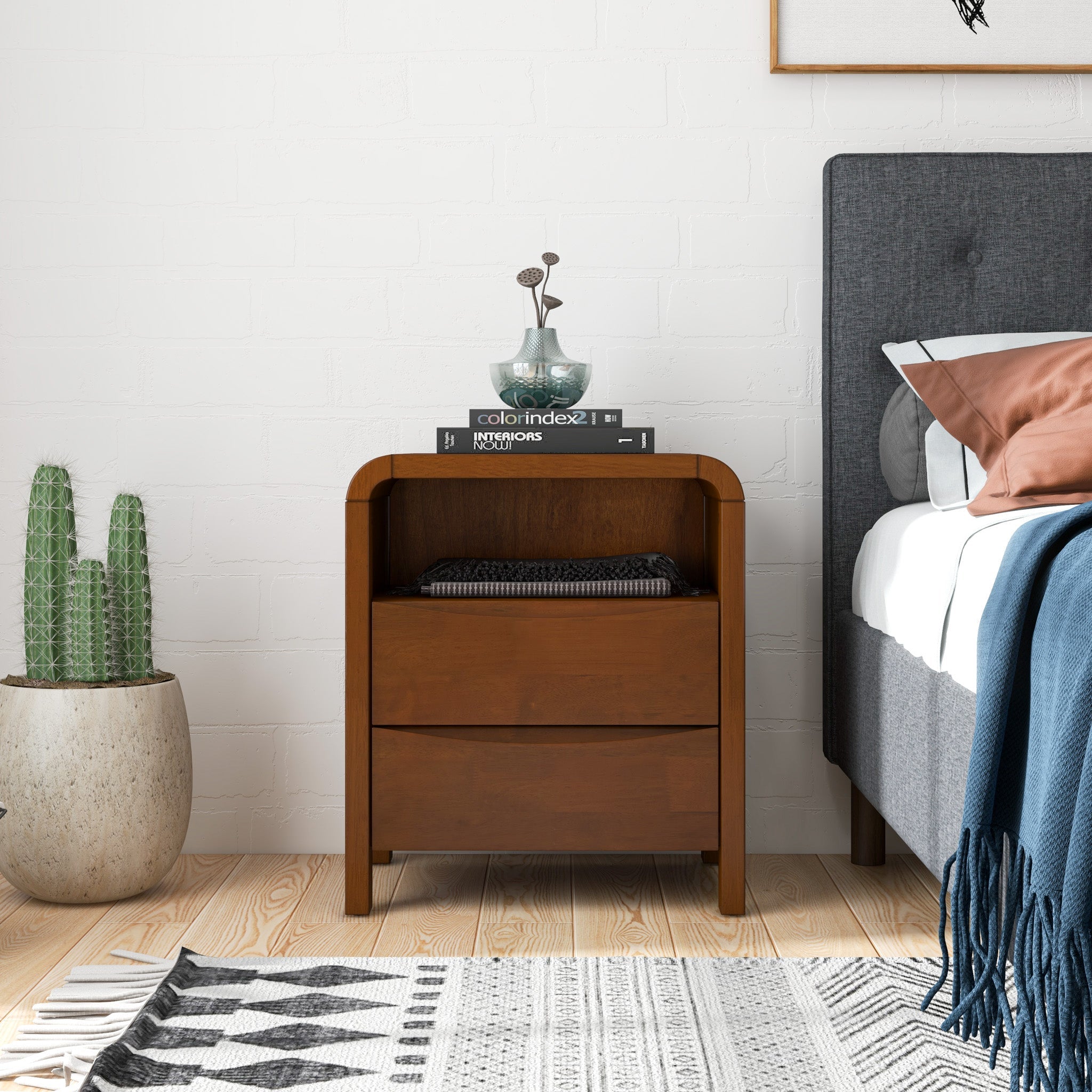 Danbury Nightstand with 2 Drawers