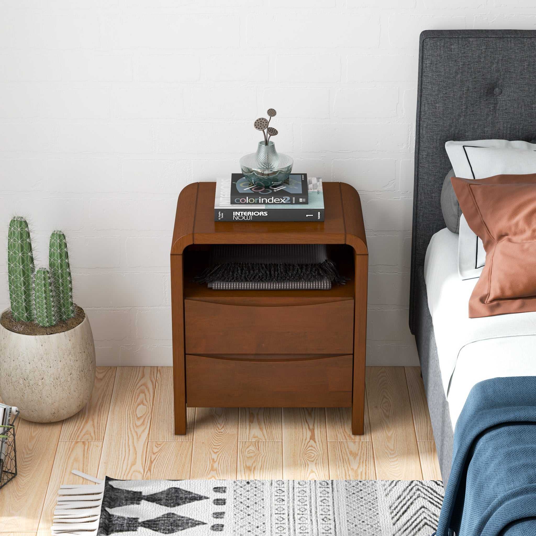 Danbury Nightstand with 2 Drawers