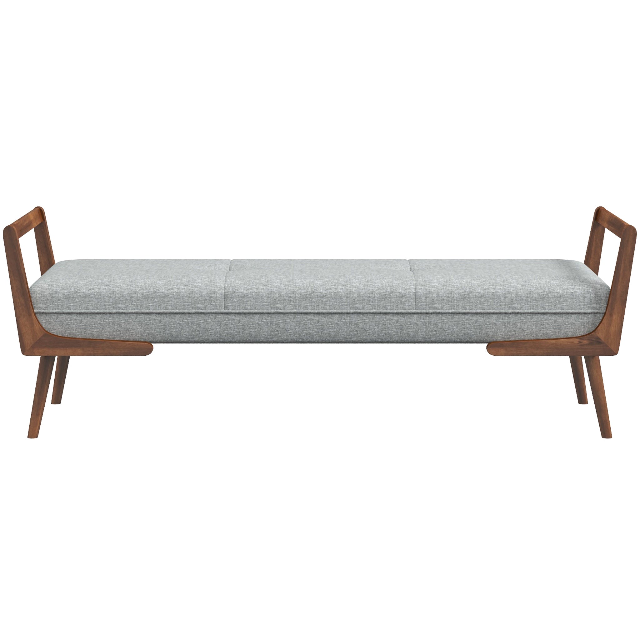 Dresden Grey Fabric Bench