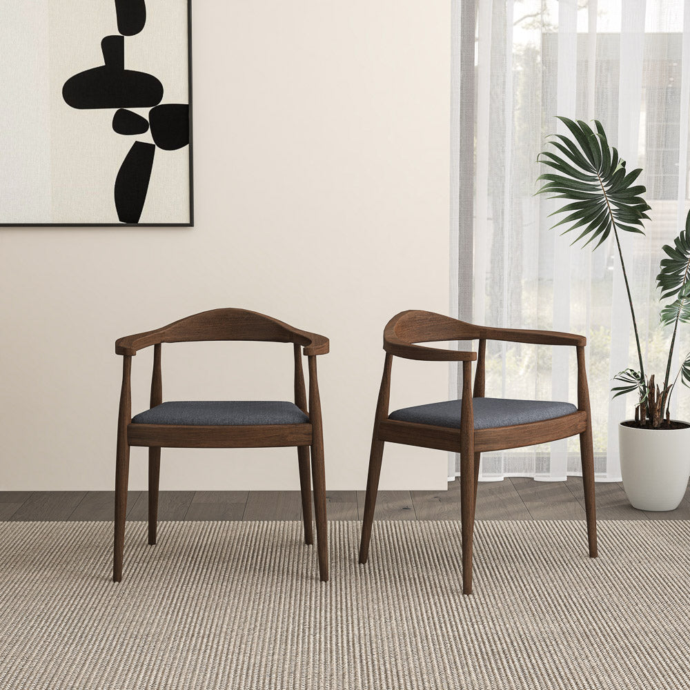 Freya Dining Chair - Grey Fabric