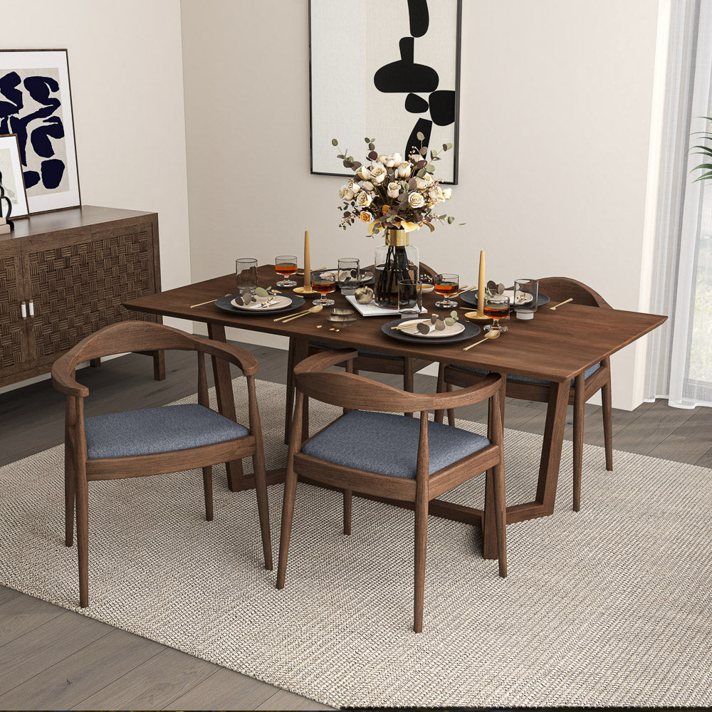 Freya Dining Chair - Grey Fabric