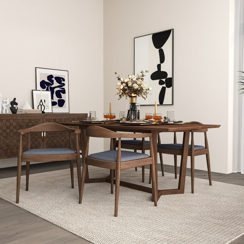 Freya Dining Chair - Grey Fabric