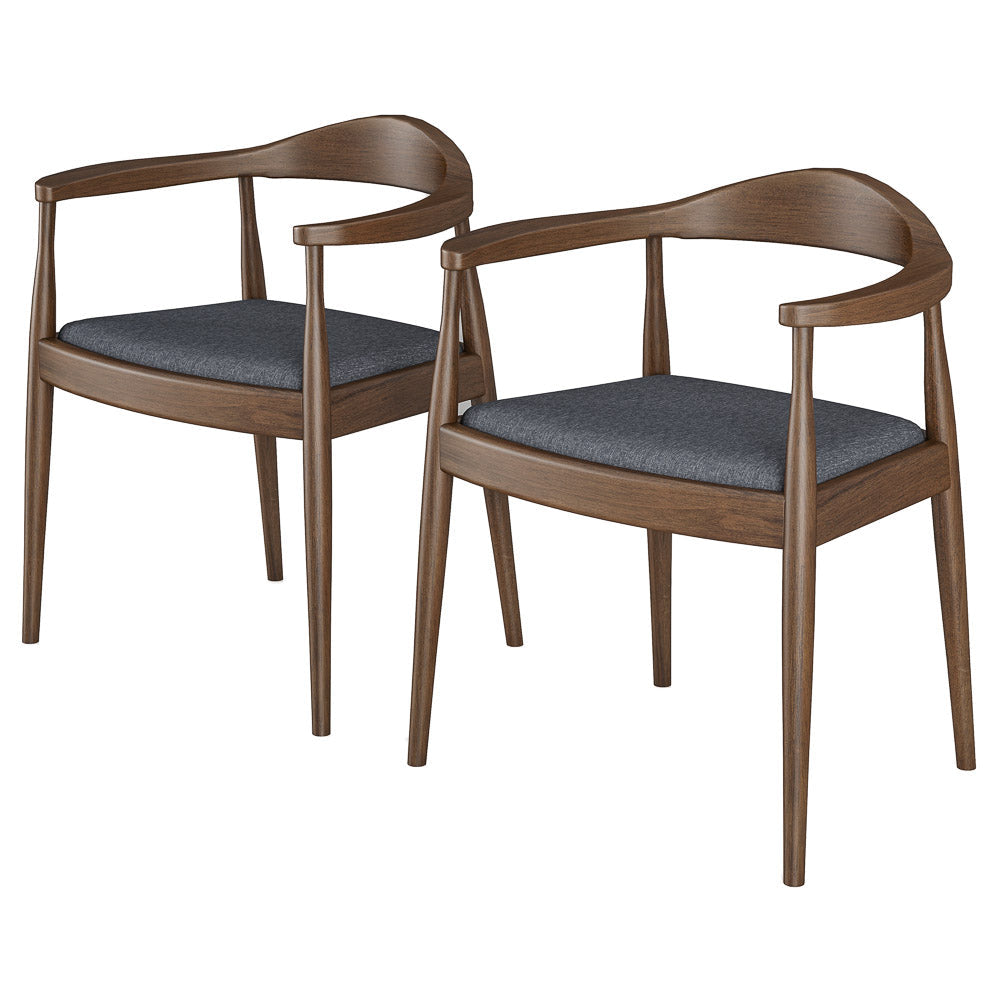 Freya Dining Chair - Grey Fabric