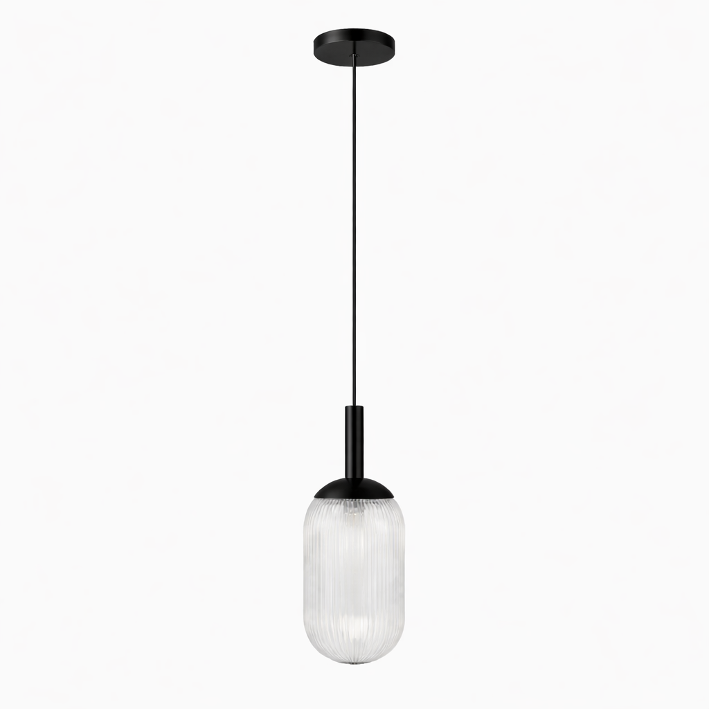 Glint Pendant Lamp Black-Clear