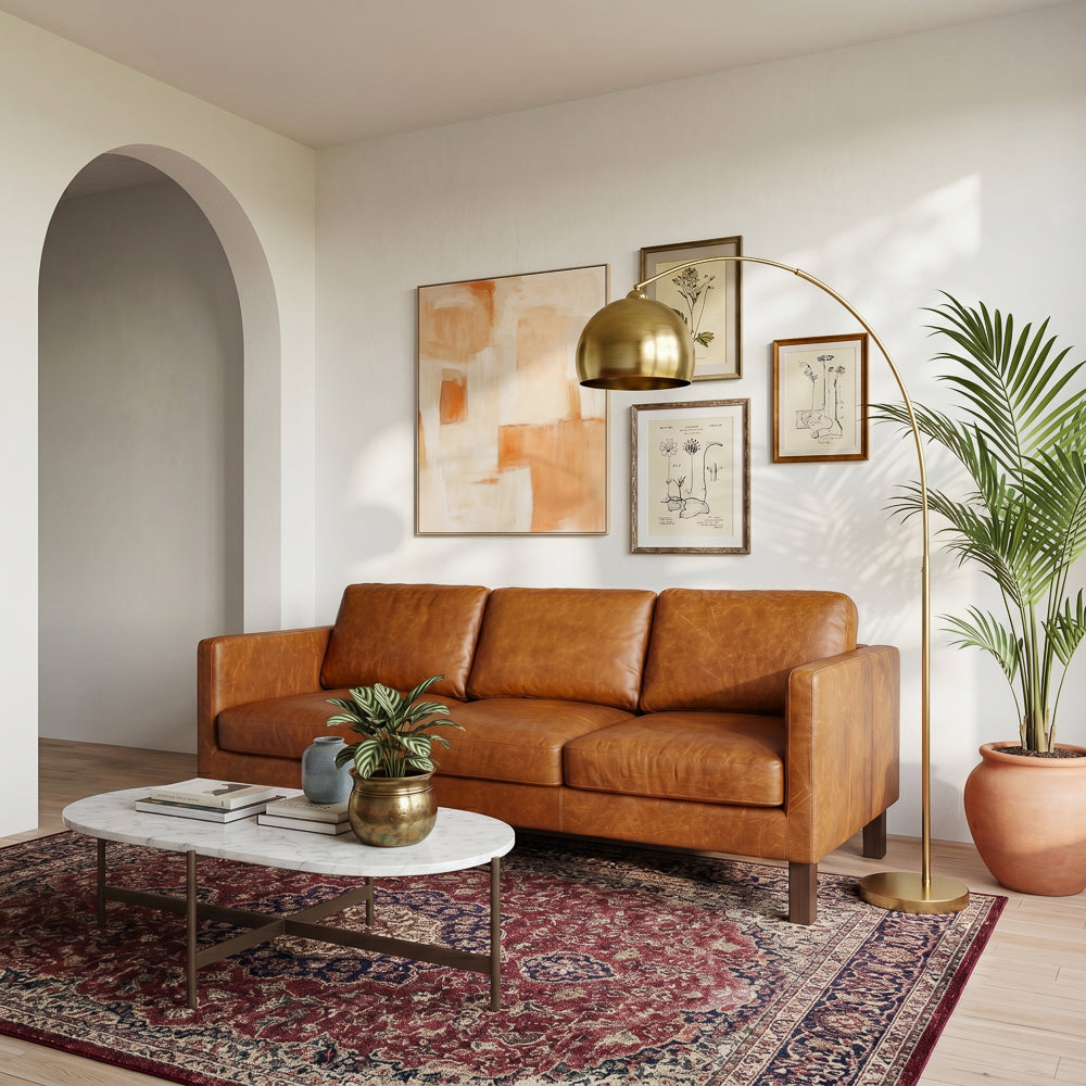 Granada Leather Sofa - Waxy Cognac