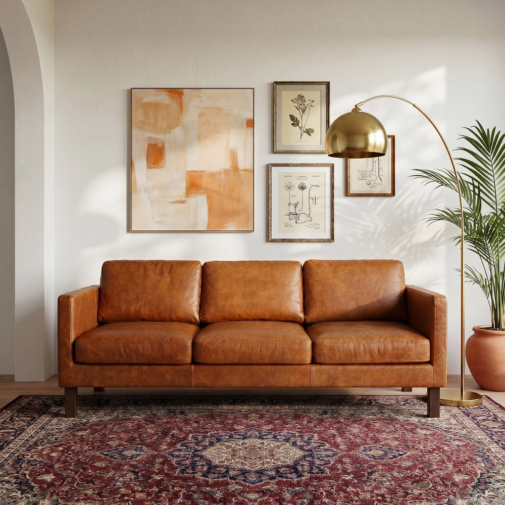 Granada Leather Sofa - Waxy Cognac
