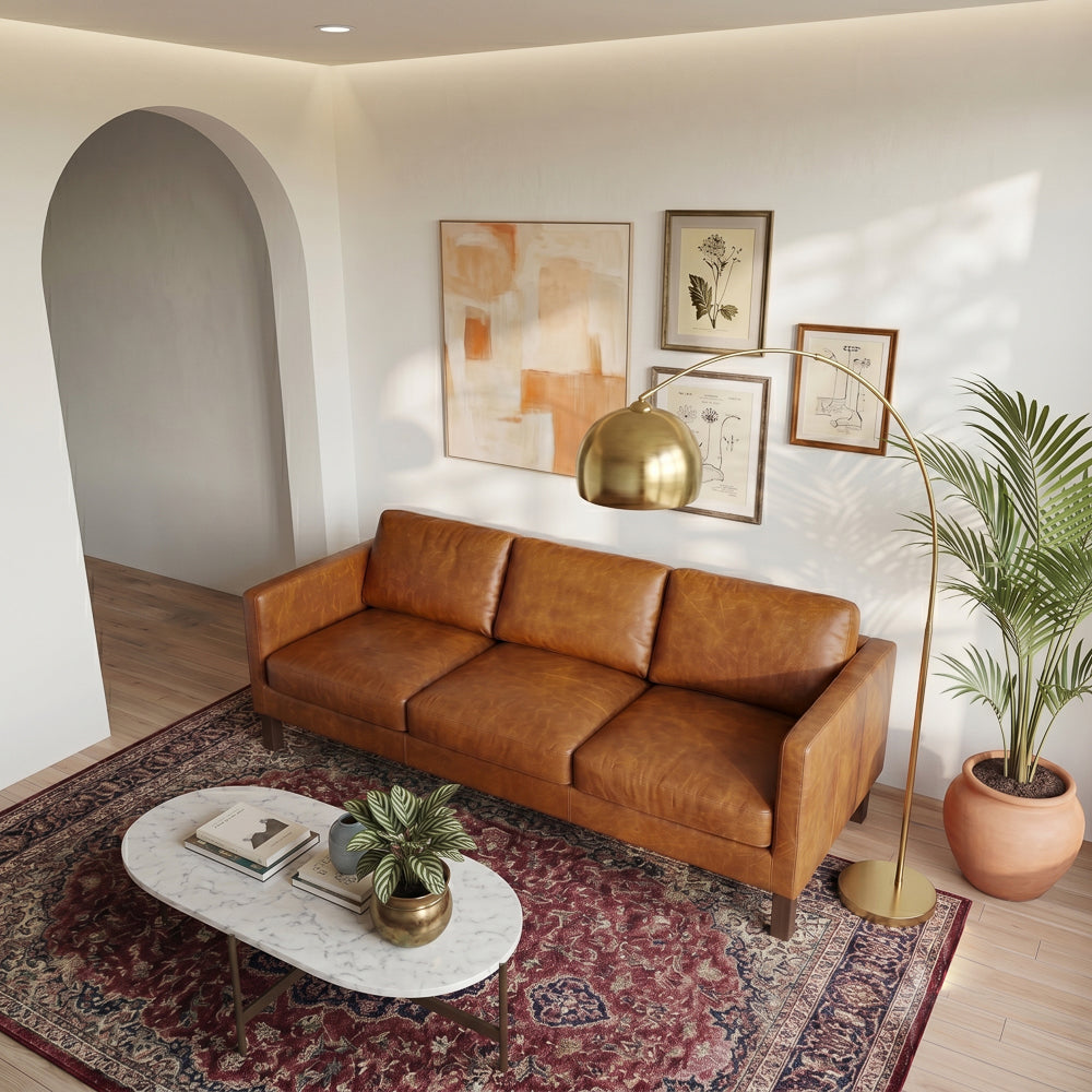 Granada Leather Sofa - Waxy Cognac