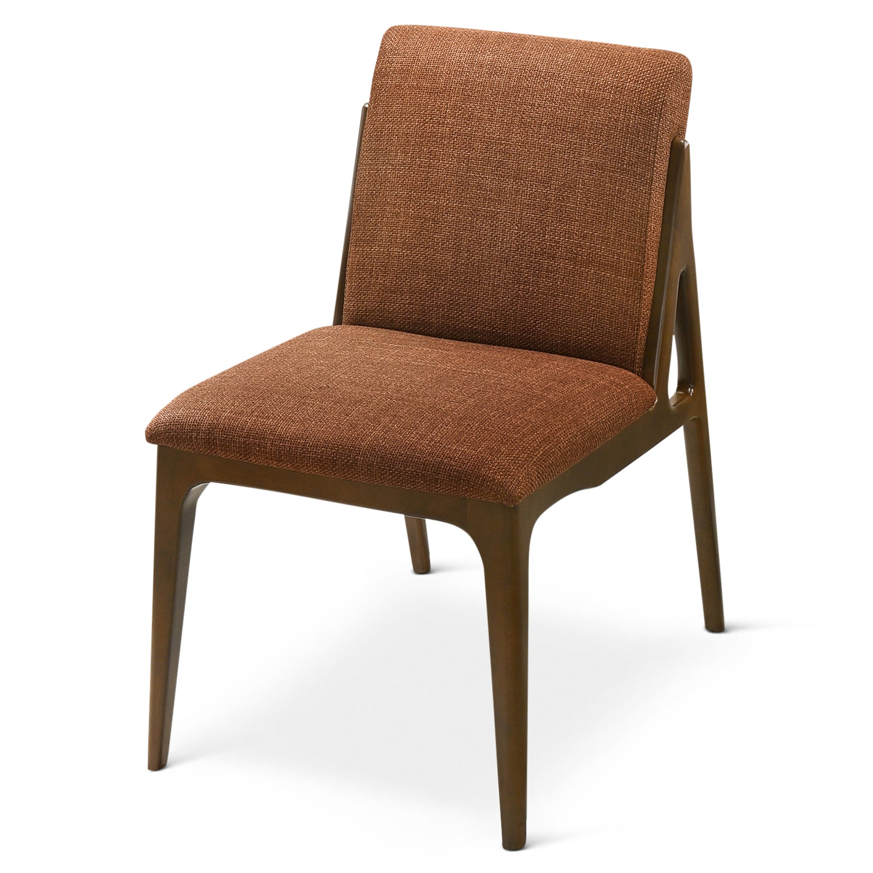 Griffin Orange Fabric Dining Chair Set of 2